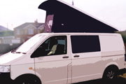 Van fitted with a Vanmax Poptop